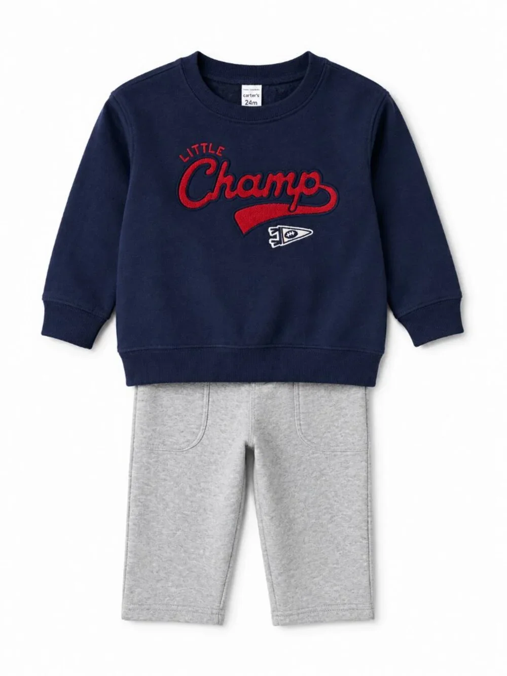 NWT Carter's Toddler Boy 2 Piece Jogging Suit Size 24 Months Navy Gray 24 Months